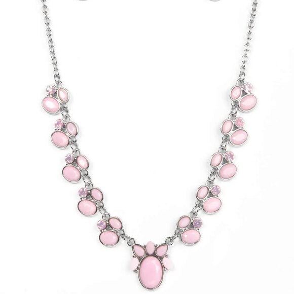 Paparazzi Jewelry Accessories - Fairytale Forte - Pink Necklace - Vintage - Picture 2 of 6